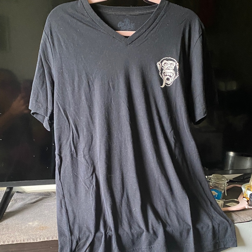 Gas monkey Black Men's Tee with Graphic Design